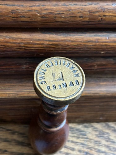 Boston And Maine Railroad Wakefield Junction Wax Sealer.