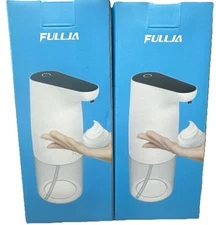 2 Pack 300ml Automatic Foam Soap Dispenser Resteraunt Infrared Bathroom Kitchen 