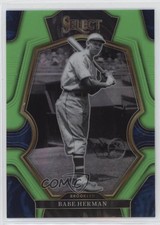 2023 Panini Select Premier Level Neon Green Prizm 74/75 Babe Herman #107 4pn