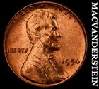 1954 Lincoln Wheat Cent - Red Choice Gem Brilliant Unc  Semi-key  #K1287