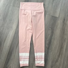 Aerie Chill Play Move Pink Tie Dye Ankle Leggings Women s Large High Rise