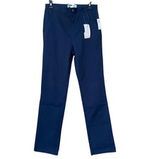 NWT New Old Navy Youth Boys Size 18 Navy Blue Cotton Blend Skinny Fit Trousers