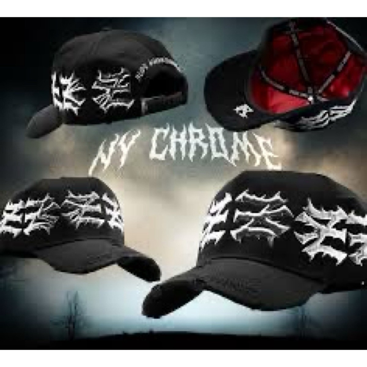 Rude Awakenings CROME Black HATS | eBay