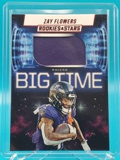 2025 Rookies And Stars Zay Flowers Big Time Patch Jersey #BT-ZFS Ravens 