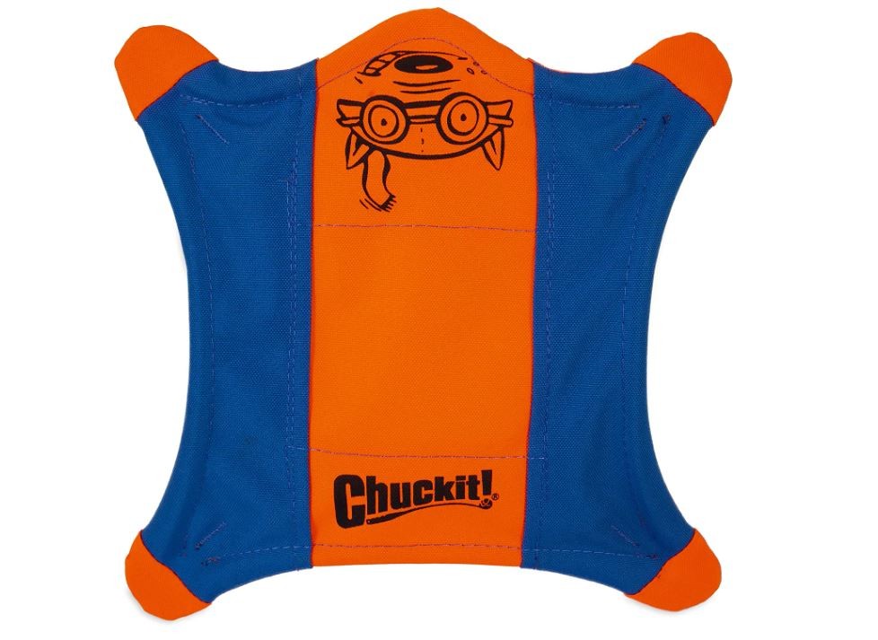 Chuckit! FLYING SQUIRREL Dog Fetch Toy Floating Flyer Glowin