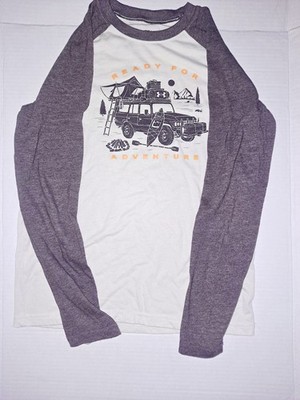 Under Armour Shirt Boys Youth Medium Ready For Adventure Long Sleeve 
