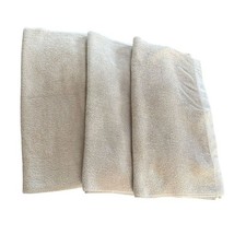 Norwex Baclock Neutral Beige Bath Hand Towels X 3 Loop Hang 28.5X13 Minimalist