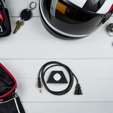 1Set 3.5mm Male to Female Car Truck Dashboard Flush Mount 1/8" Aux Audio Jack