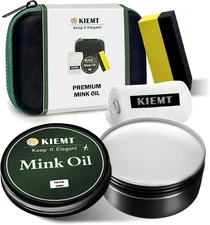 KIEMT Mink Oil for Leather Boots, Leather Cleaner and Conditioner