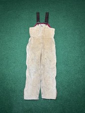 Vintage 70s Lady Work Guardian 30x27 Quilt Lined Womens Overalls