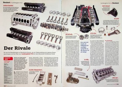 Oldtimer Praxis 12/2017 Lamborghini V12 L403 3.9 350PS Motor seziert - ein inter