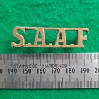 WW2 South African Air Force Shoulder Title Badge Worn Italy Egypt SAAF Africa