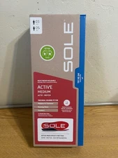 NEW 1 PAIR SOLE ACTIVE MEDIUM MET PAD INSOLES ORTHOTICS MENS 3 2.5 WOMENS 5 4.5