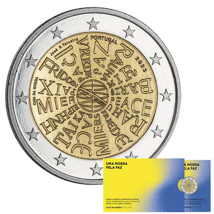 La Paix - 2 euros commémo. BE 2023