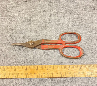 Vintage Clauss Metal Snips Shears 7'' for Light Metals USA