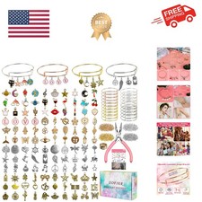 542pcs Bangle Bracelet Making Kit DIY Jewelry Making Kit and Supplies Expanda...