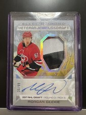 2025 UD BLACK DIAMOND MORGAN GEEKIE JEWELS OF THE DRAFT PATCH AUTO /99 BRUINS