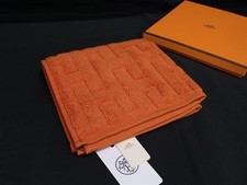 HERMES Scale 100% Cotone Asciugamano Viso Asciugamano Arancione FR5511