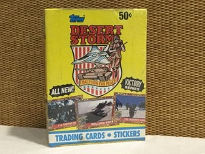 1991 TOPPS “DESERT STORM TRADING CARDS” (36 packs)  FACTORY SEALED “MINT”