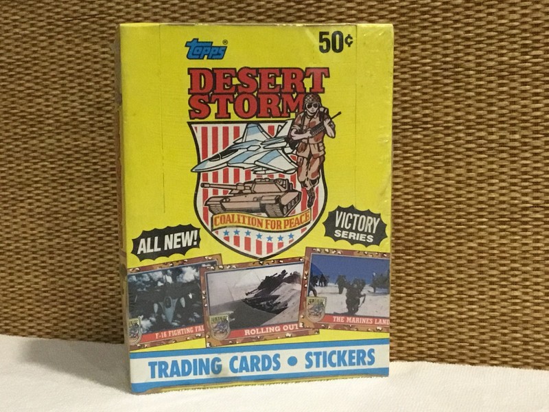 1991 TOPPS “DESERT STORM TRADING CARDS” (36 packs)  FACTORY SEALED “MINT”