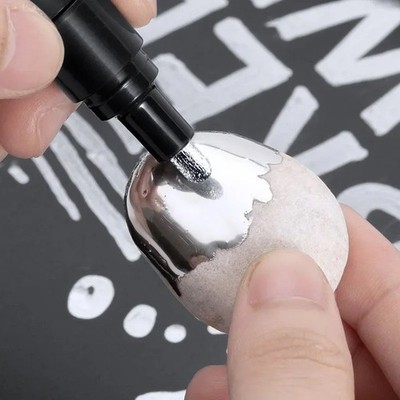 Metallic Flüssig Chrom Spiegel Marker Stift Wasserdicht Lackstifte Basteln Zum Selbermachen