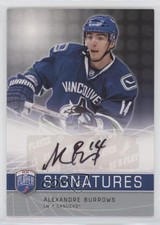 2008-09 Upper Deck Be a Player Signatures Alexandre Burrows #S-BU Auto 2d8