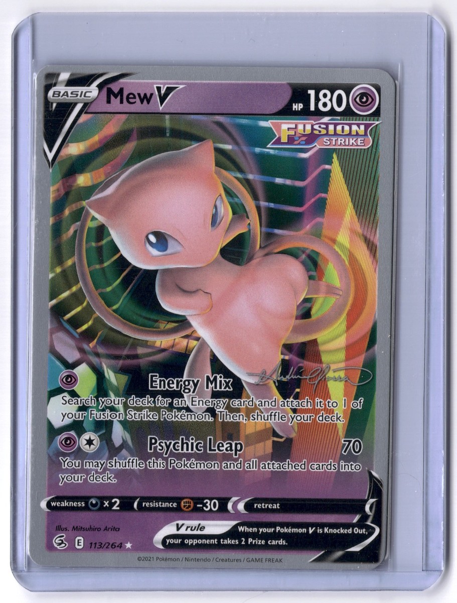 Mew V 2022 113/264 World Championship Signed Pokemon NM | eBay