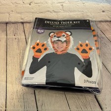 Deluxe Tiger Halloween Costume Accessory Set Sz: Child New