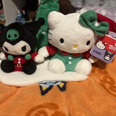 Hello Kitty & Kuromi Weihnachten Xmas singend und tanzend Plüsch Deko Sanrio