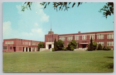 Tupelo Mississippi Junior High School Vintage Curteichcolor Postcard