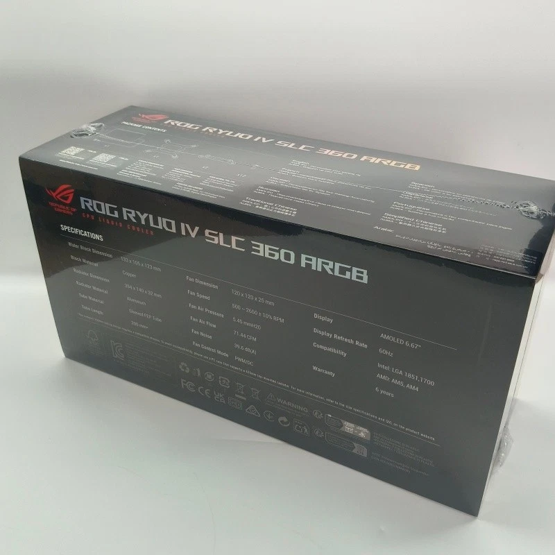 NEW ASUS ROG RYUO IV 360 ARGB AIO Liquid CPU Cooler 360mm Radiator Free shipping - Image 4 of 4