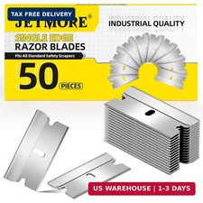 Single Edge Razor Blades, 50 Pack High Carbon Steel Razor Blades for Scr