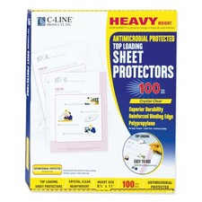 C-Line 62033 3-Hole Punched 8.5 x 11 Polyprop...