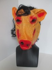 AIF08:1 "Schwein" Maske SAW Jigsaw Fasching Halloween Horror Vollmaske Latex NEU