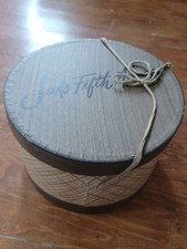 Vintage 1950's Saks Fifth Avenue 11.5  Diameter Hat Box  Lid