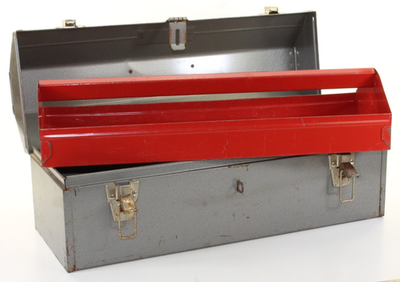 #ad #ad Vintage Sears Craftsman Model 6520 Tombstone Hip Roof Tool Box Red Tray 20quot; USA $35.99