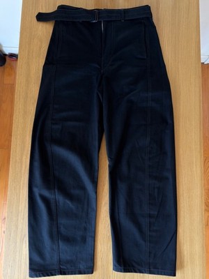 Lemaire Twisted Belted Pants Black - Small