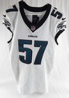 2023 Philadelphia Eagles Dallas Gant #57 Game Used White Jersey 42 969 — photo 1