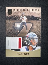 Panini Donruss Elite Influential Jerseys C.J. Stroud Texans Memorabilia 2024