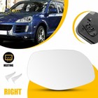 Passenger Side Right RH Heated Side Mirror Glass Fit Porsche Cayenne 2008-2010