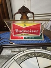 Vintage “Lighted” Budweiser Beer Bowtie Sign - Table