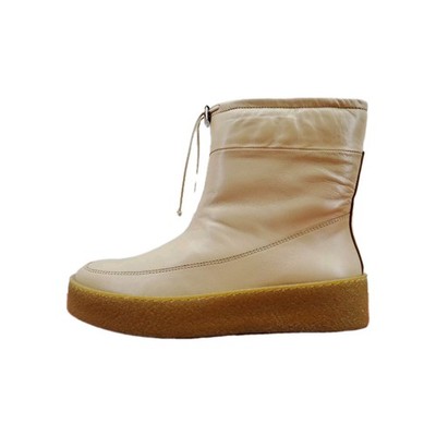 Billi Bi Snowboot Stiefel Plateau Boots Stiefeletten Leder Lammfell Beige Gr.39