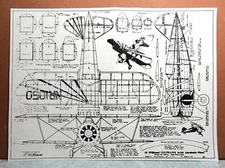 GRUMMAN G-22 GULFHAWK BALSA FREE FLIGHT MODEL AIRPLANE PLANS 9" WINGSPAN