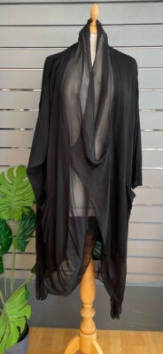 Damen Crossover Drapierung Lagenlook Lagenlook Tunika Kleid 60'' BRUSTUMFANG 3X2X PLUS SEIDE