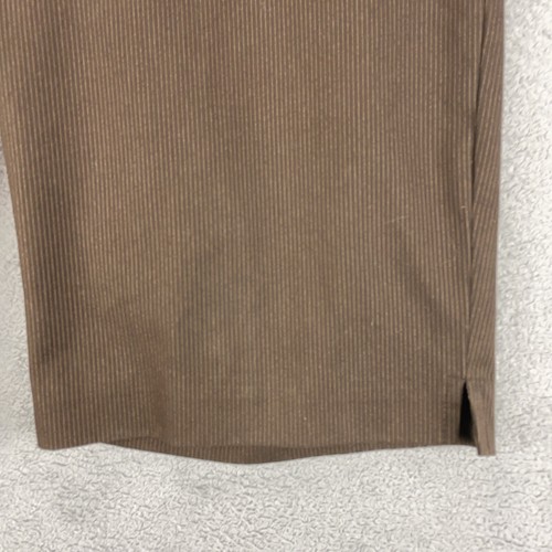 Pantalones Cortos Chinos Worthington Elastizados Para Mujer Talla 10 Marrón Pin Stirp Cortar Bolsillos - Imagen 2 de 9