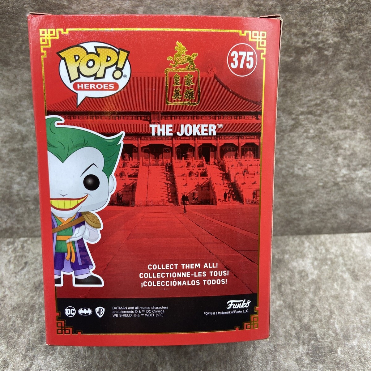 USA限定　funko pop THE JOKER 375 DC Heroes Imperial Palace The Joker Funko Pop #375 Vinyl