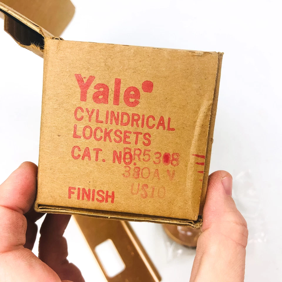 Yale Classroom Utility Lockset BR 5308 380AN US10 Satin Bronze New Old Stock NOS - Image 2 of 4