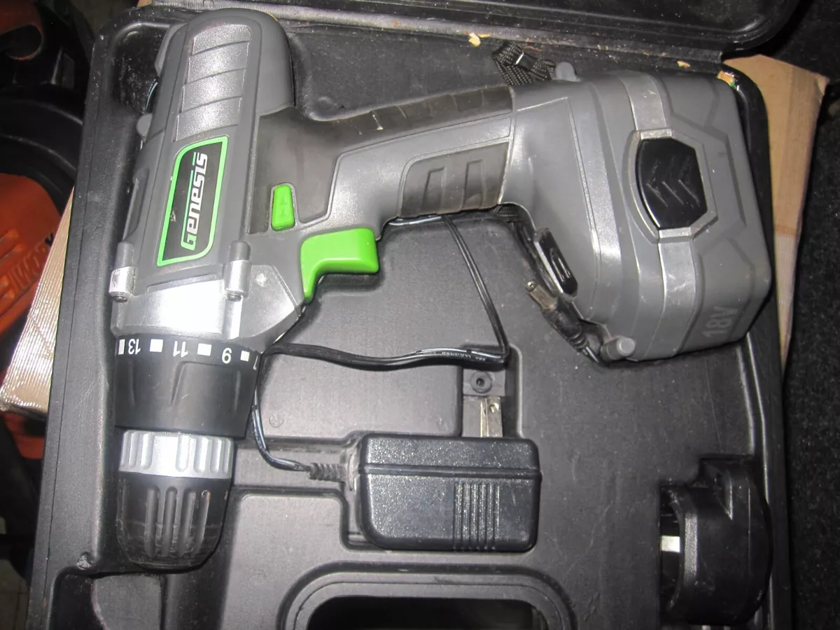 Genesis 18v online cordless drill