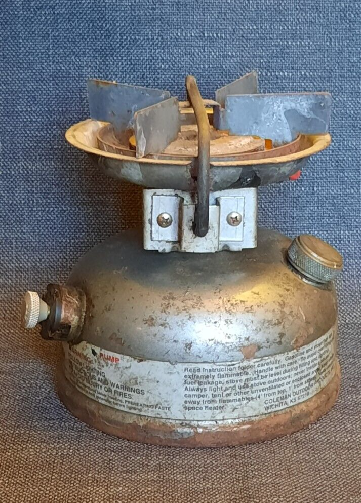 Vintage Coleman Dual Fuel Single Burner Camp Stove 533 Dated 3/97 eBay
