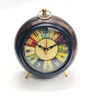 Wooden table clock desk shelf clock watch for study table home office decoration